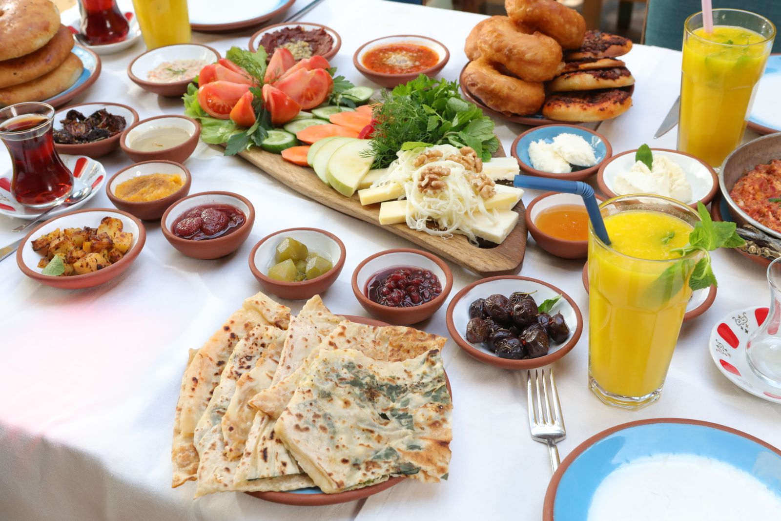 Turkish breakfast table